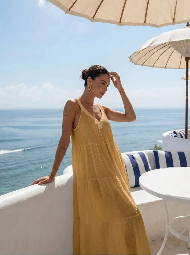 Robe lin coton