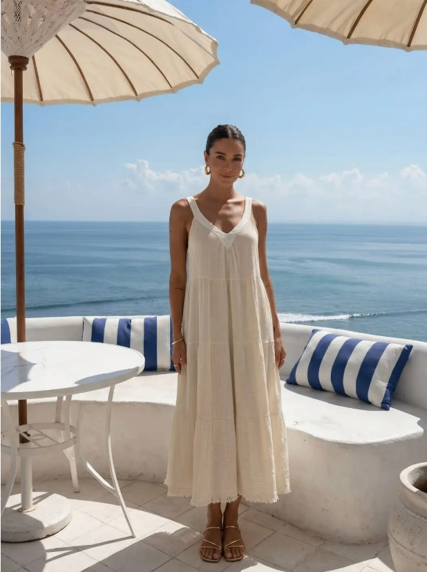 Robe lin coton
