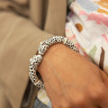 Bracelet Nach Léopard Blanc et Doré