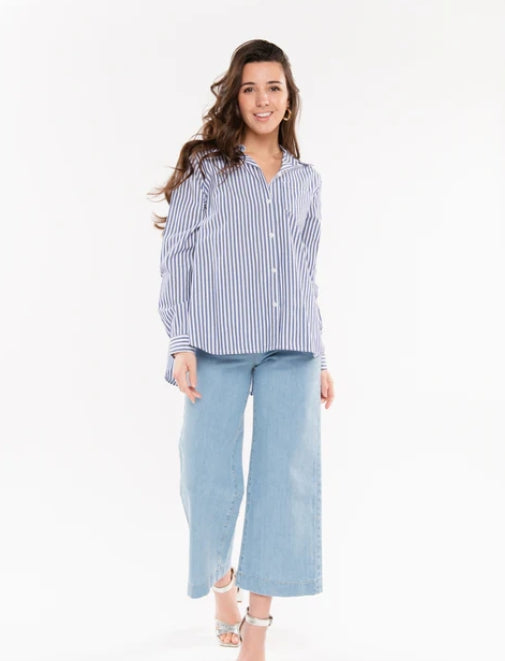 Chemise Pako Litto Rayée Bleue