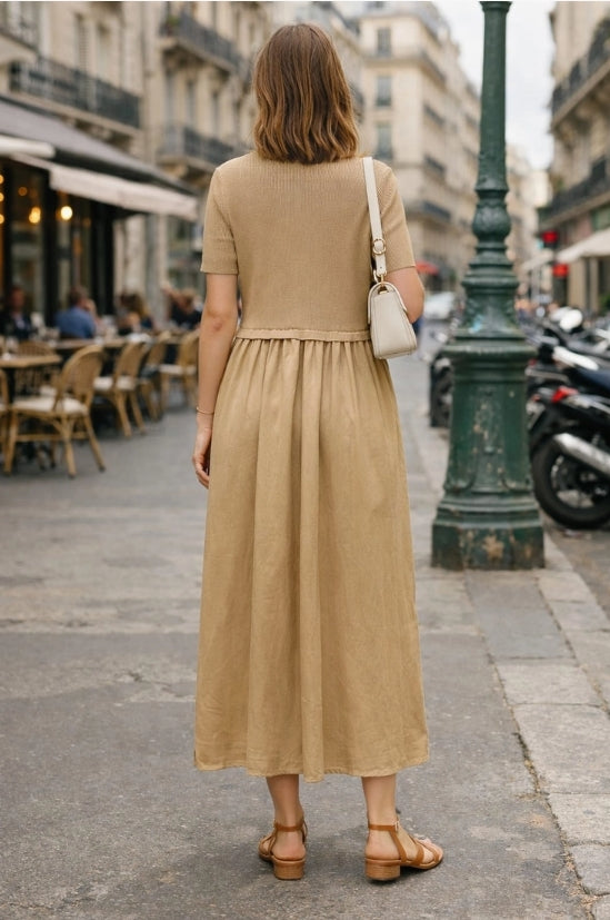 Robe Bi Matière Choklate Paris Beige
