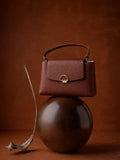 Sac cuir THEANA marron Louisa Lee