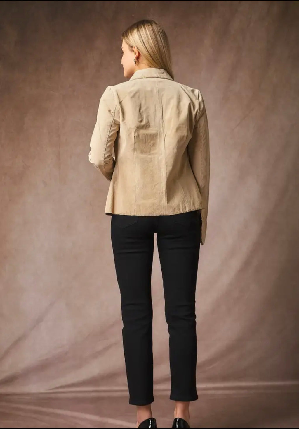 Veste en cuir suédine Choklate Paris